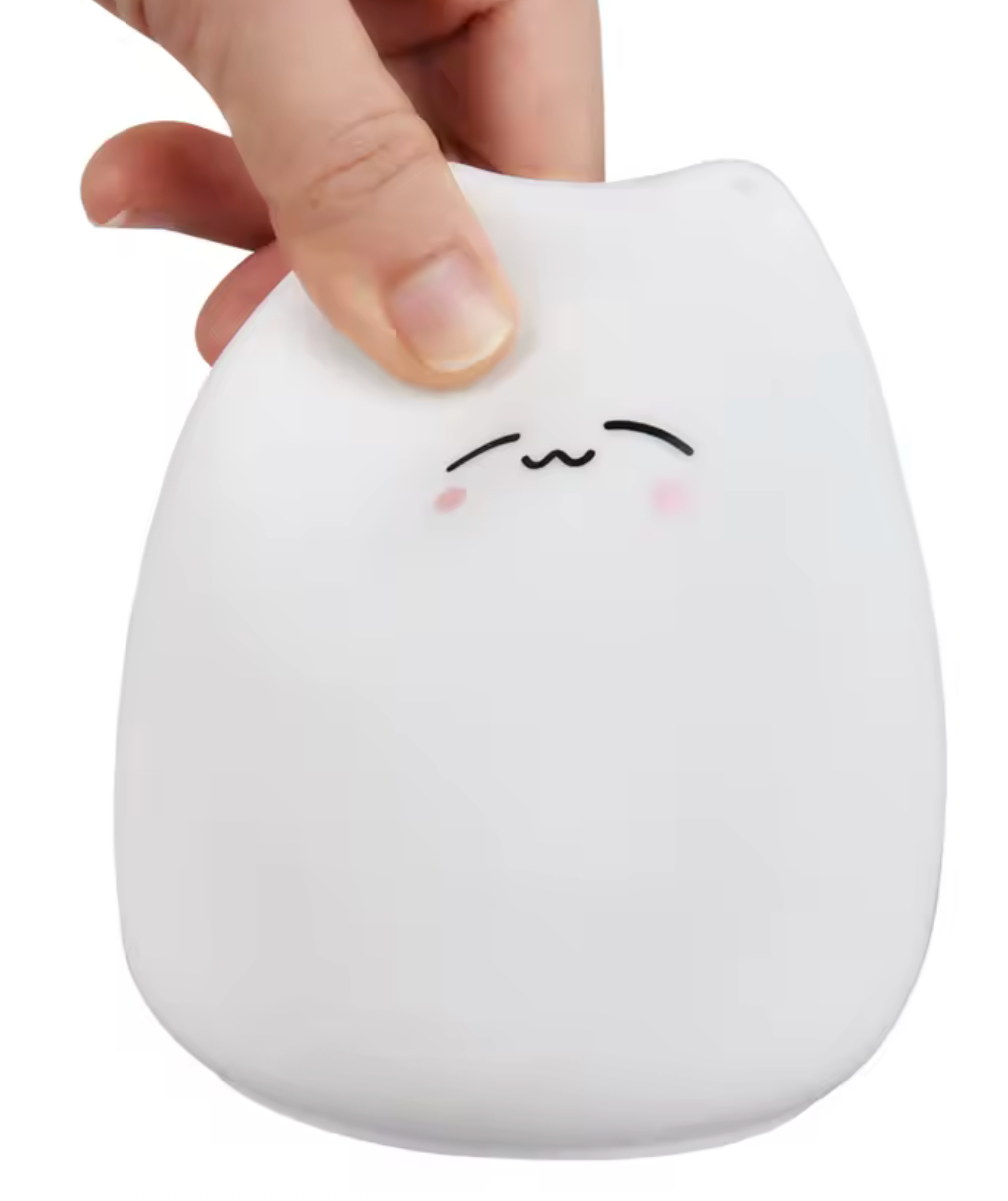 Veilleuse tactile Chat LED - Lumière douce pour enfants