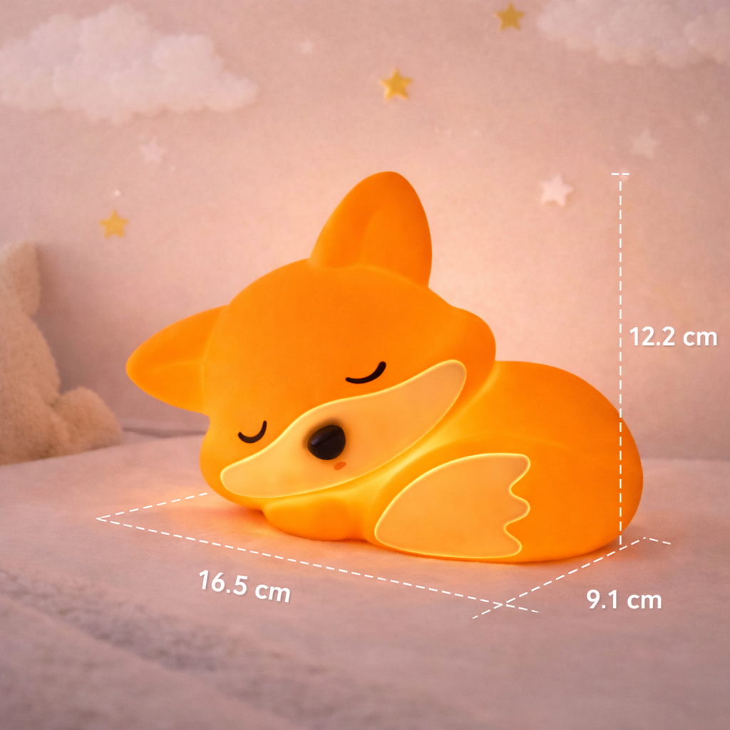 Veilleuse tactile Renard LED – Lumière douce pour enfants
